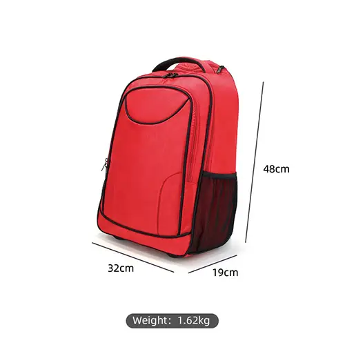  Lightweight Red Trolley Backpack for Travel and Business